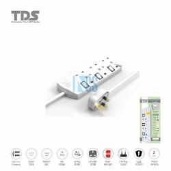 TDS Trailing Socket-3 Way-2 Metre