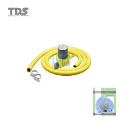TDS Gas Set-Gas High Pressure Regulator/2 Layer Hose-1.5 Meter/Hose Screw clip-2Pcs (PLASTIC PACKING