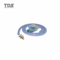 TDS Gas Set-Gas Low Pressure Regulator/2 Layer Hose-1.5 Meter/Hose clip-2Pcs (BLISTER PACK)