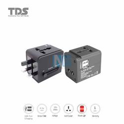 TDS ADAPTER MULTI PLUG TO MULTI SOCKET/DUAL 2A USB