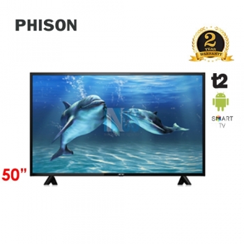 PHISON 50' LED 4K SMART ANDRIOD TV T2 E-SERIES