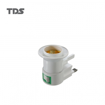 TDS ADAPTER UK PLUG TO E27 BULB HOLDER/SWITCH