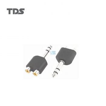 TDS Audio Converter MIC Plug To 2 AUX Jack