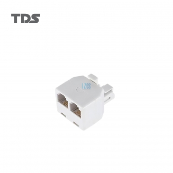 TDS Network Cable Adapter Convert To 2 Socket